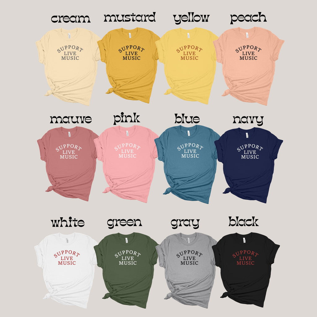 Support Live Music T-Shirt
